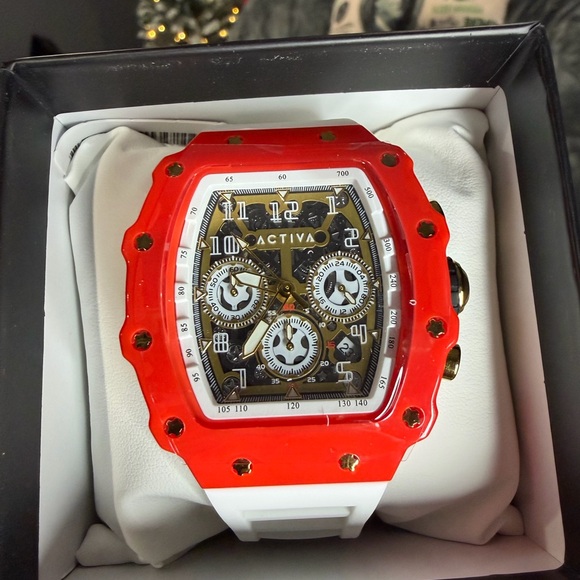 Red and White Activa x Invicta Watch - Picture 7 of 7